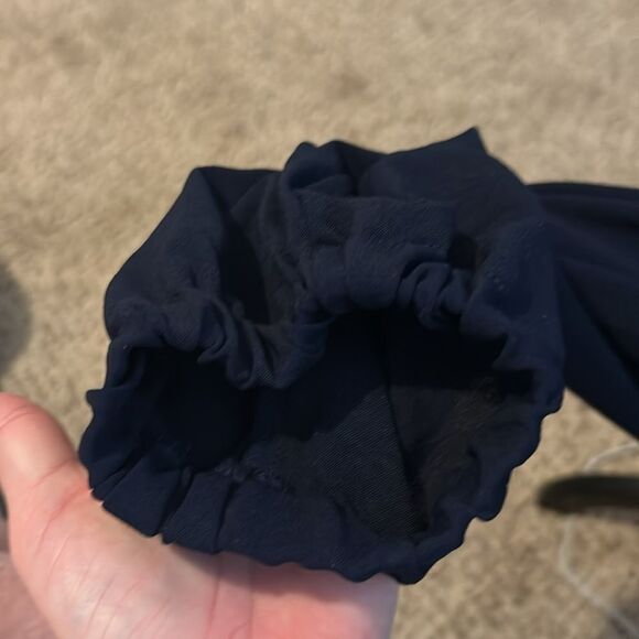 NWT Cupshe Womens Size Medium Navy Long Sleeve Collared V Neck Jumpsuit  B - Picture 5 of 7